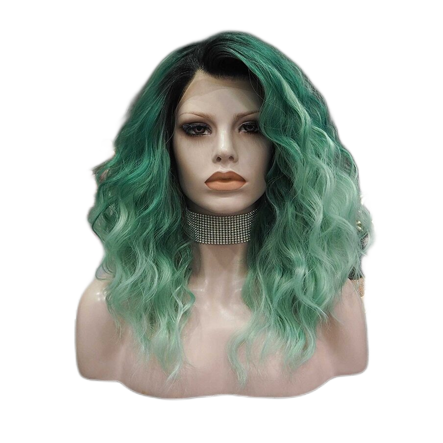 Lucy Luck Ombre Green Lace Front Wig