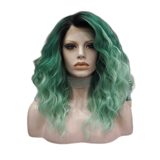 Lucy Luck Ombre Green Lace Front Wig