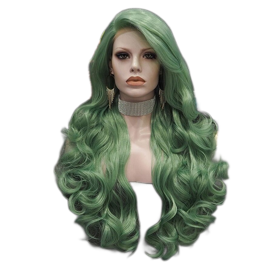 Corra Rageous Green Lace Front Wig