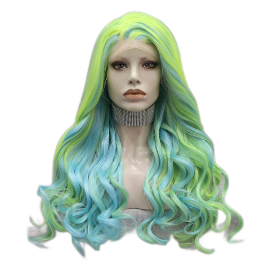 May Licious Blue Green Lace Front Wig