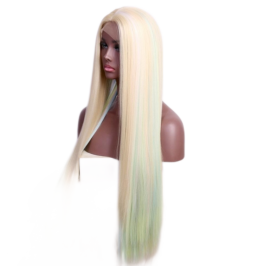 Drag Queen Ava Rainbow Straight Wig