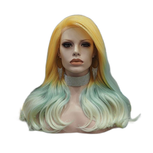 Betty Brilliance Yellow Blue Lace Front Wig
