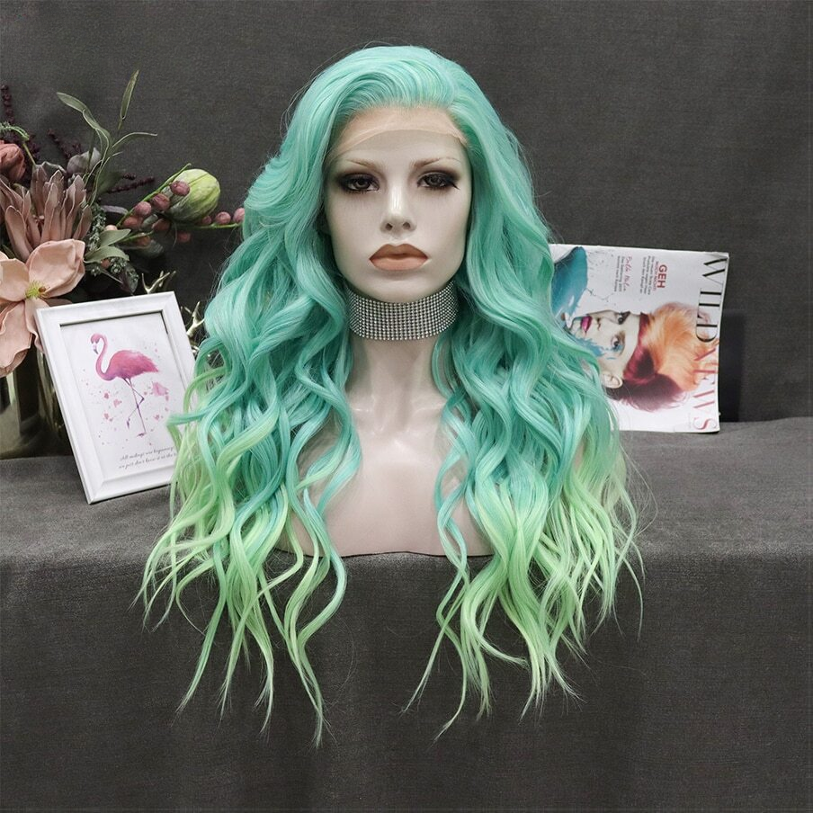 Miss Fortune Green Ombre Lace Front Wig