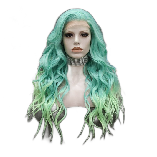 Miss Fortune Green Ombre Lace Front Wig