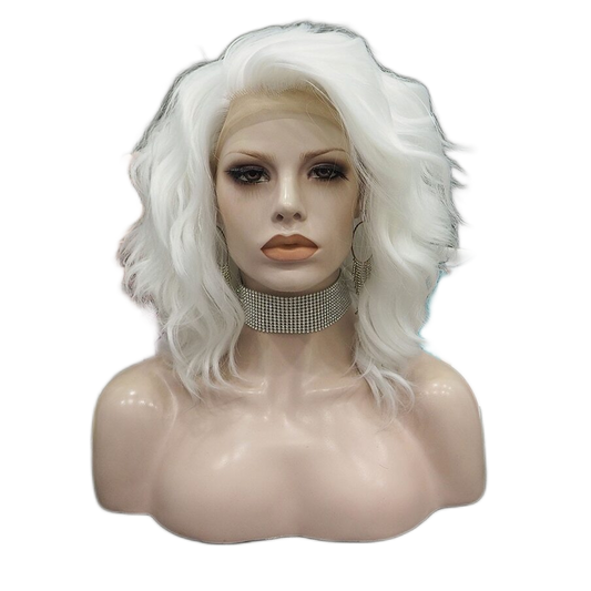 Etha Nitty Short White Lace Front Wig