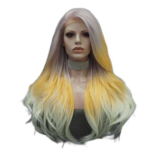 Tira Mendus Ombre Purple Orange Lace Front Wig