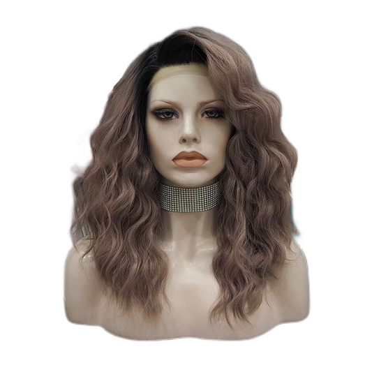 India Ferrah Purple Pink Lace Front Wig