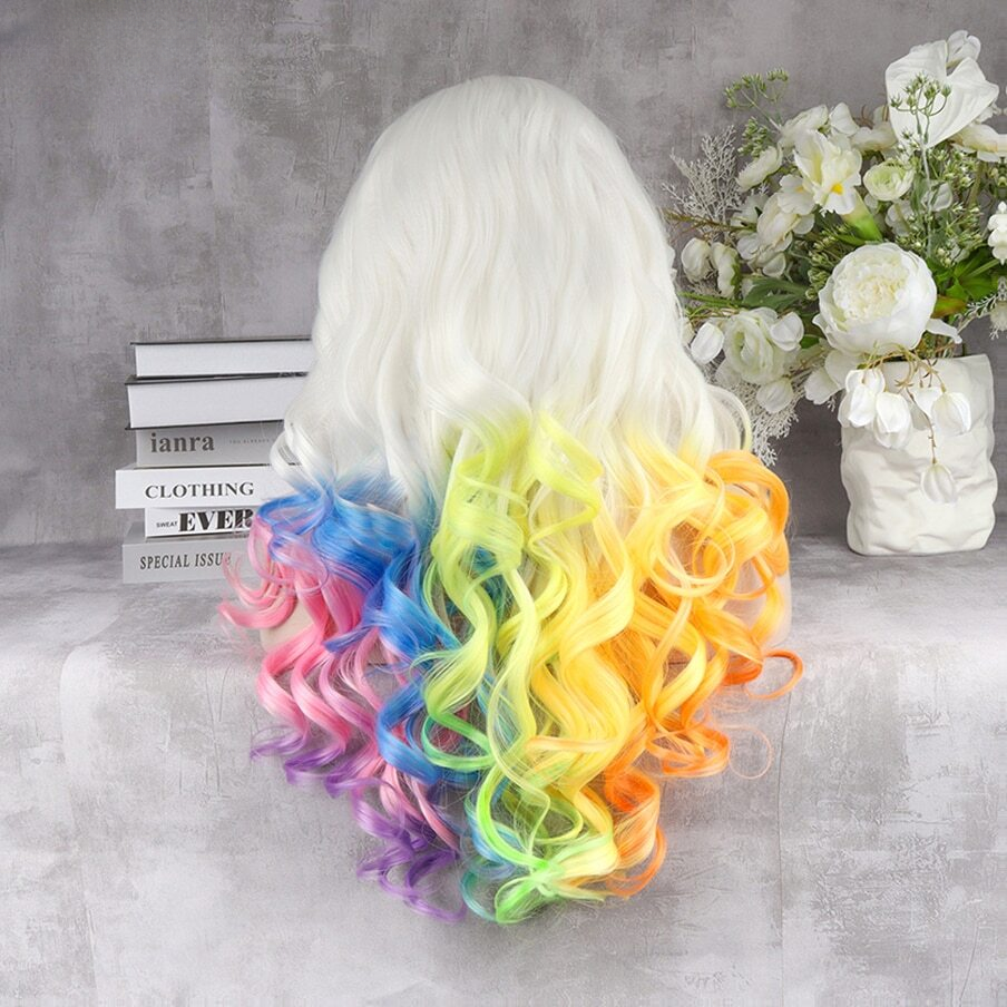 Jue Wells Rainbow Lace Front Wig