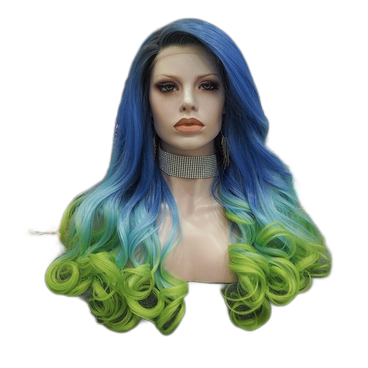 Tina Scious Ombre Blue Lace Front Wig