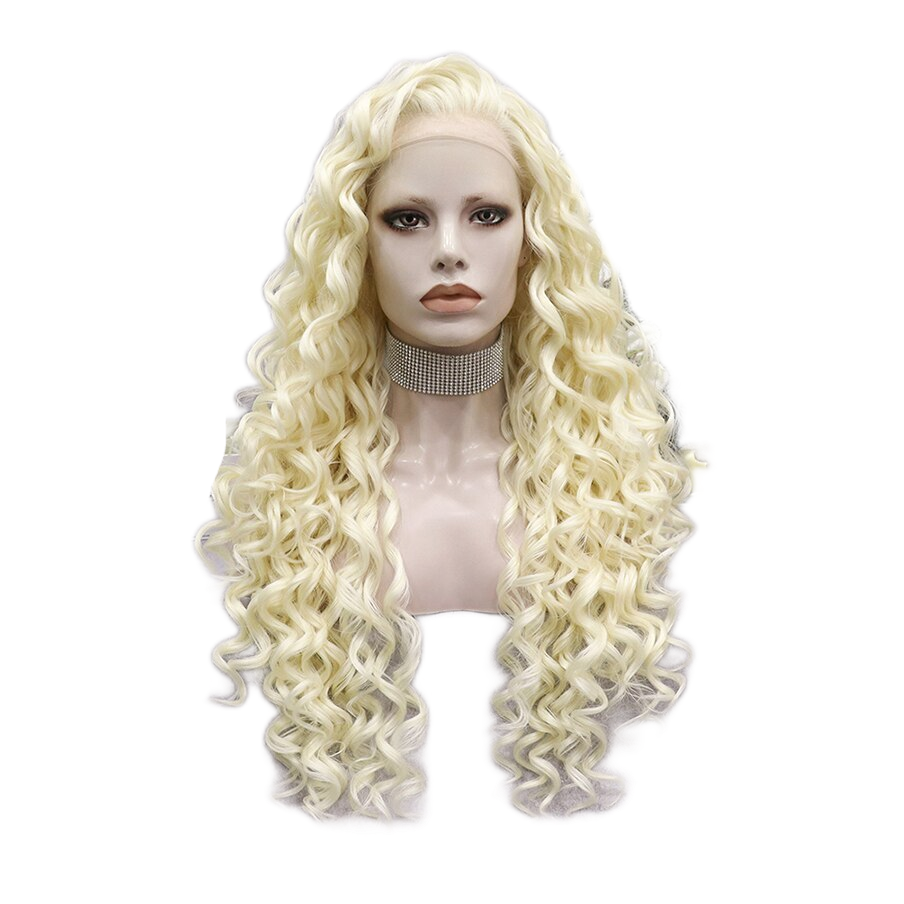 Hedda Hair Platinum Blonde Lace Front Curly Wig