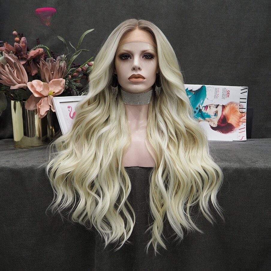Nina Flowers Ombre Blonde Lace Front Wig
