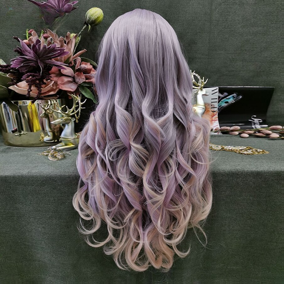 Queen Stephanie Ombre Purple Pink Wig