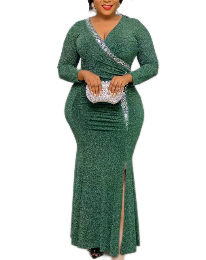 Drag Queen Africa Long Sleeve Gown