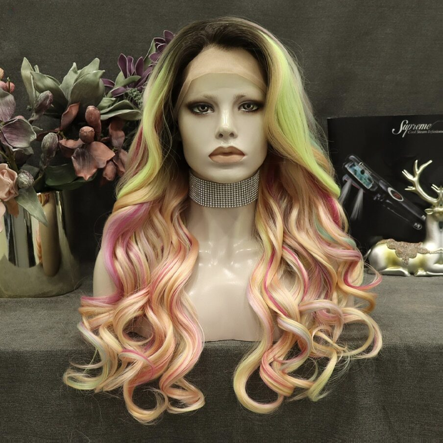 Queen Sarai Pink Orange Wig