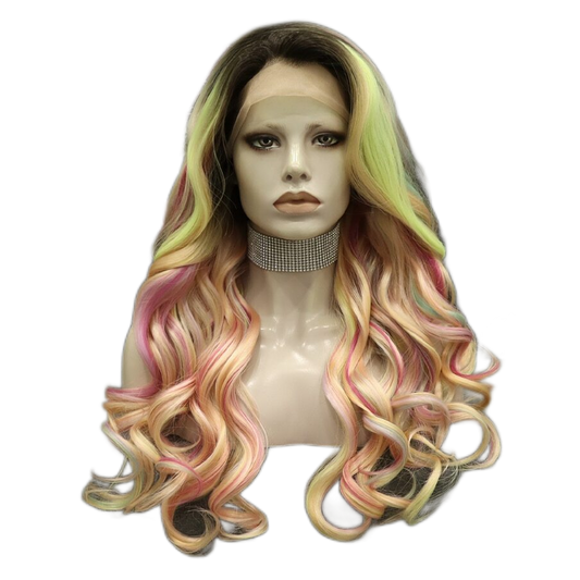 Queen Sarai Pink Orange Wig