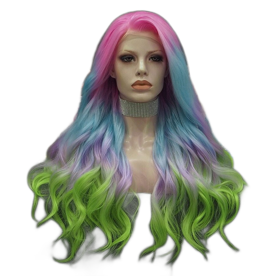 Queen Hattie Blue Green Wig