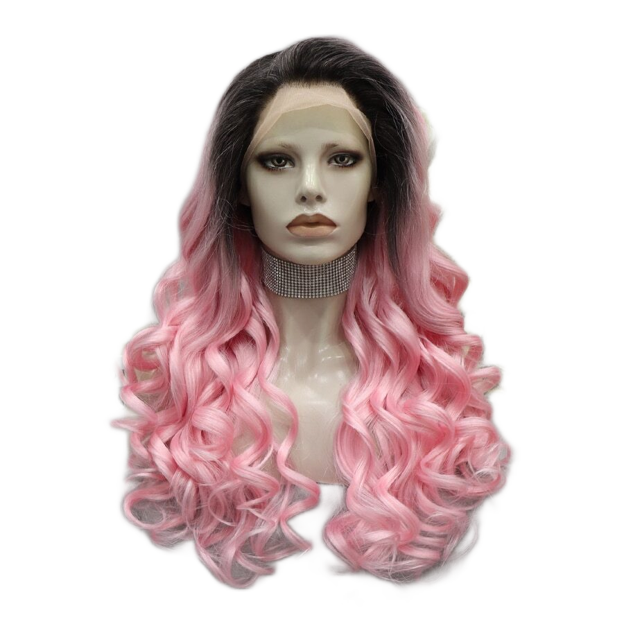 Queen Alora Pink Ombre Wig