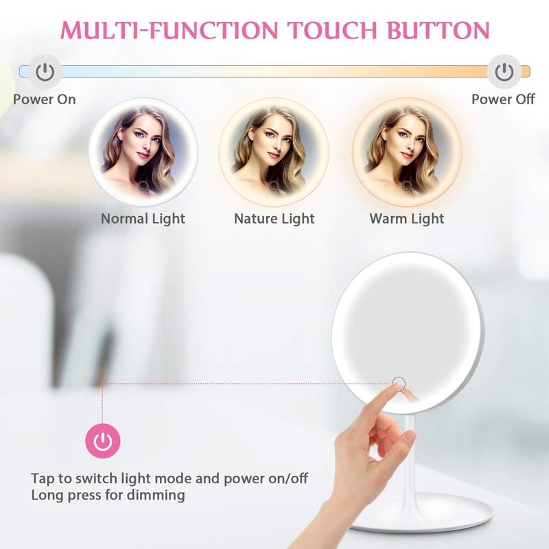LED Makeup Mirror With Light Lamp