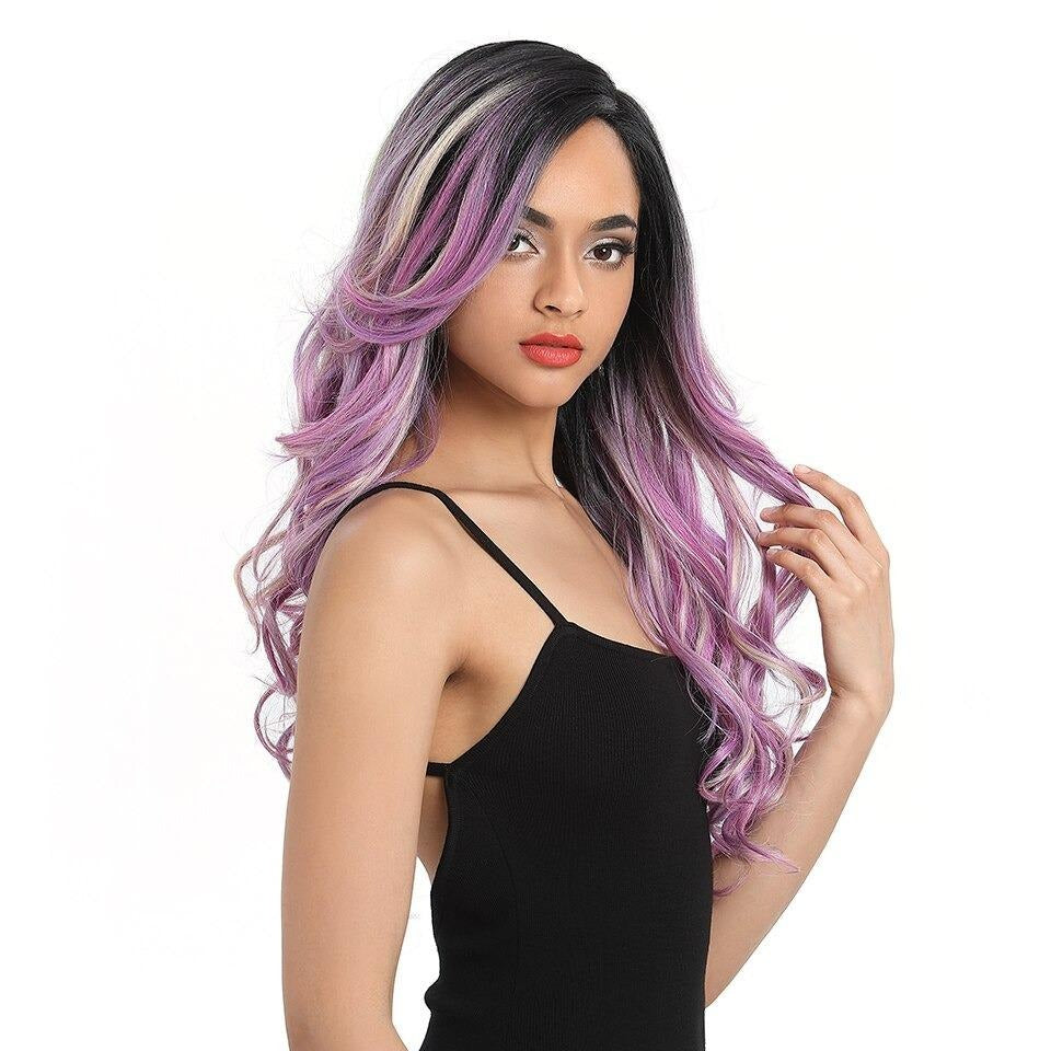Siri Price Purple Wavy Wig