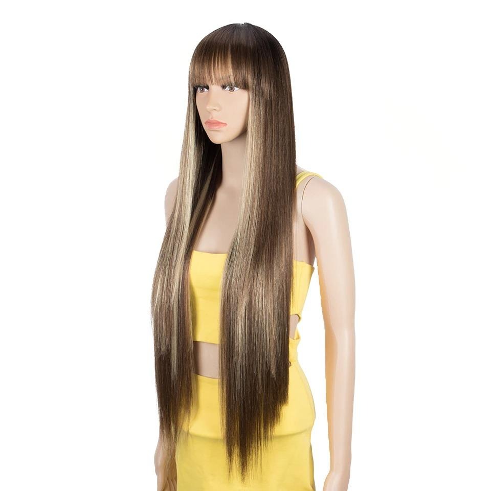 Blonde Ombre Wig With Bangs
