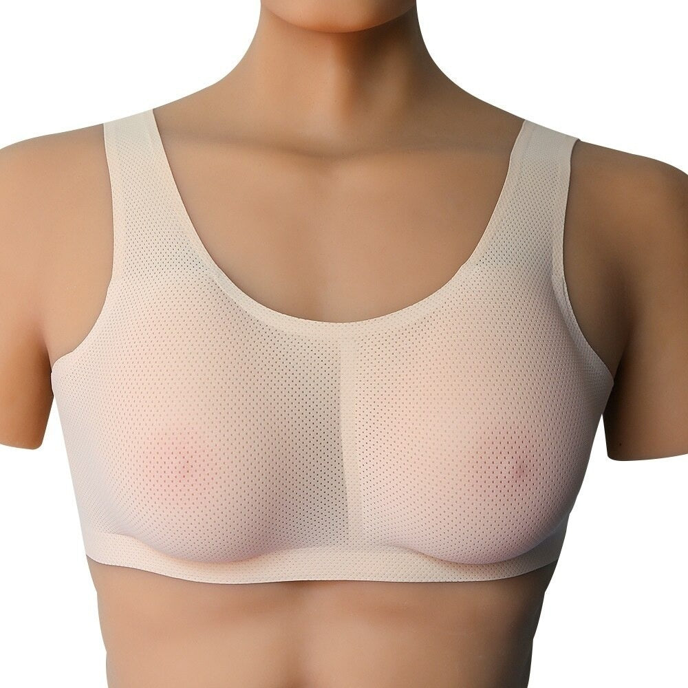 Crossdressing Bra with Silicone Breast Forms