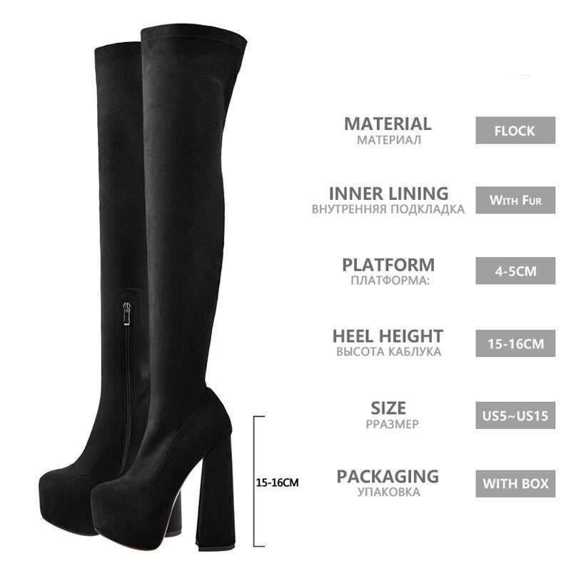 Sofie Stication Over The Knee Stretch Boots