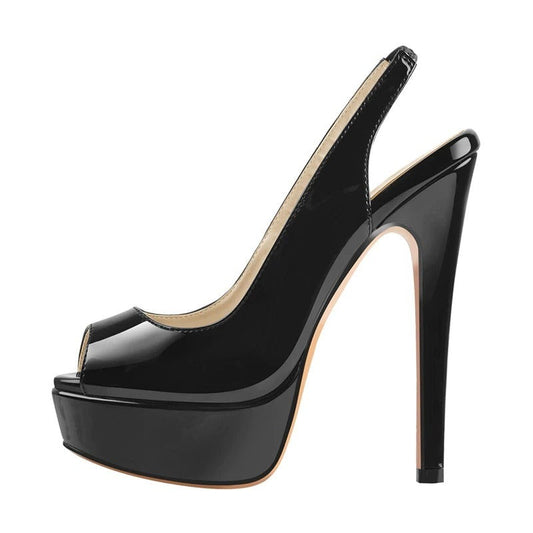 Pria Steen Peep Toe Platform Heels