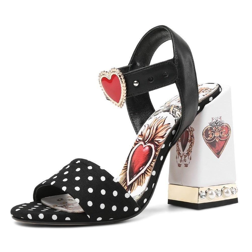 Queen Of Hearts Sandals