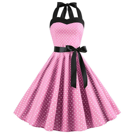 Tina Cious Halter Polka Dot Dress