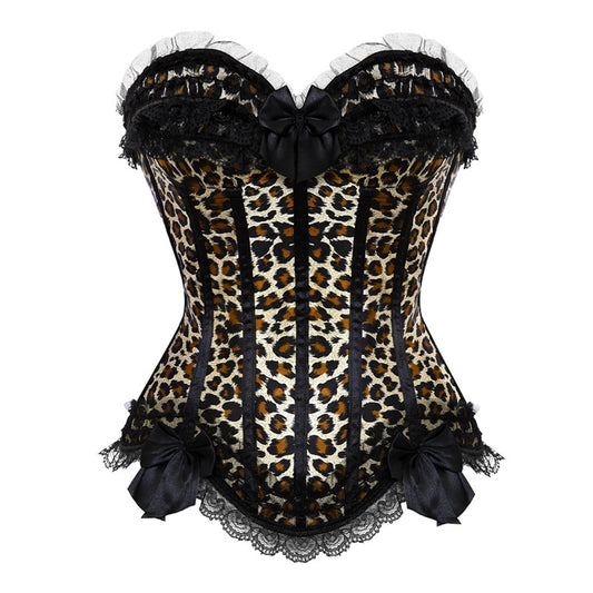 Jasmine Masters Leopard Print Corset