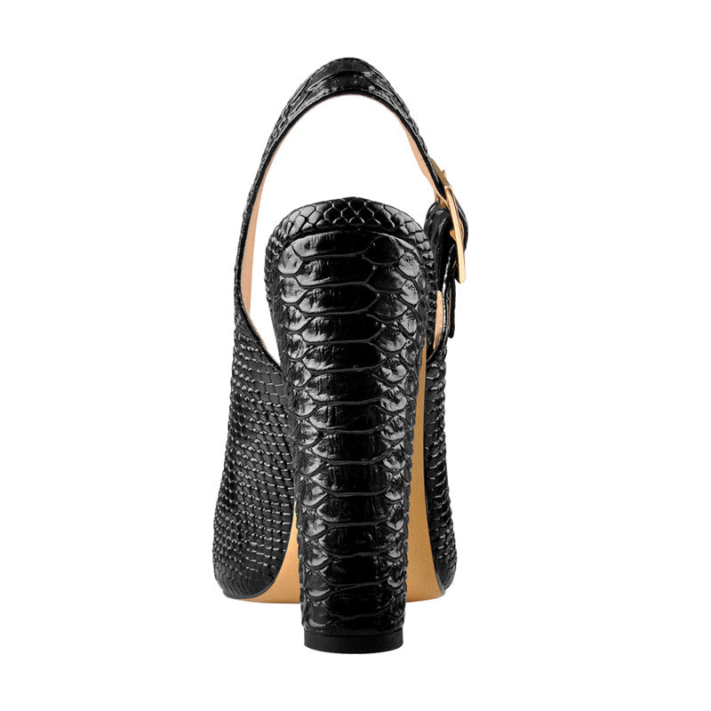 Amanda Reckonwith Slingback Fish Scale Pumps