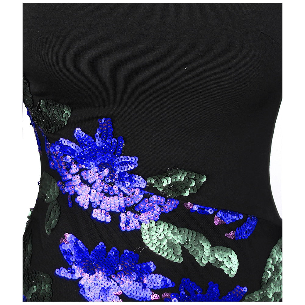Sall Laikeen Sequin Flower Dress