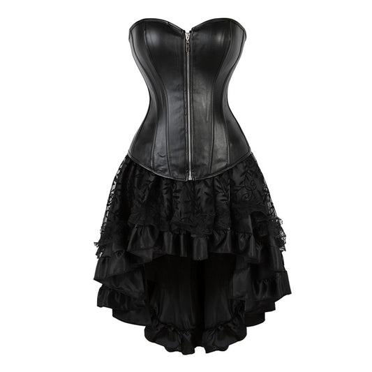 Kaye Bye Leather Corset Dress