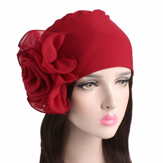 Sue Preem Flower Turban Hat