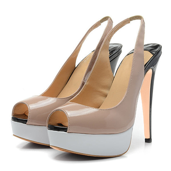Estee DaNight Peep Toe Platform Sandals