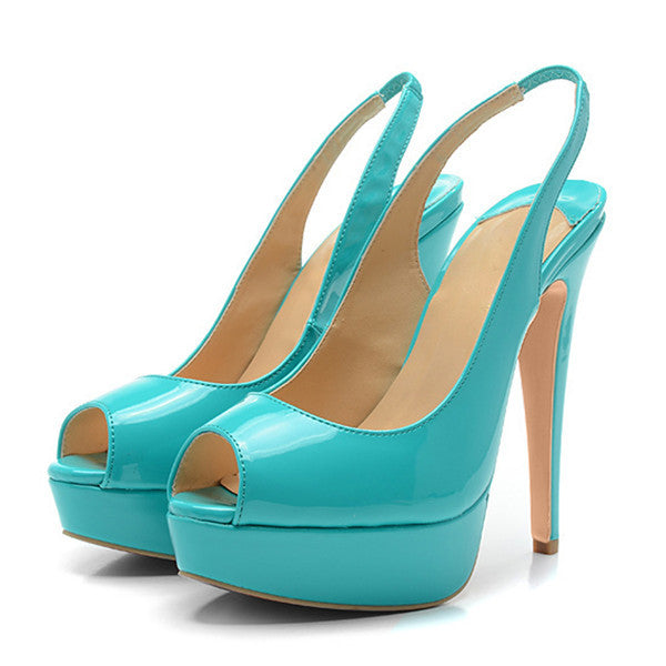 Estee DaNight Peep Toe Platform Sandals