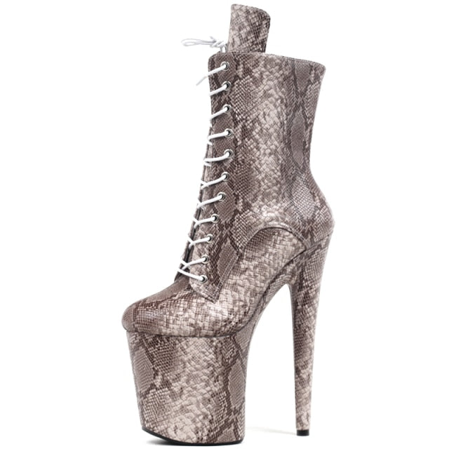 Aster Starr Snake Print Boots