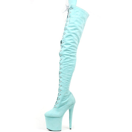 Fonda Dixx 8" Suede Thigh High Boots