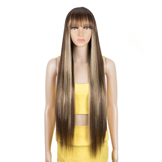 Blonde Ombre Wig With Bangs