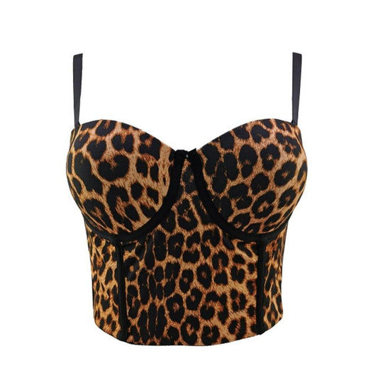 Miss Adora Leopard Print Crop Top