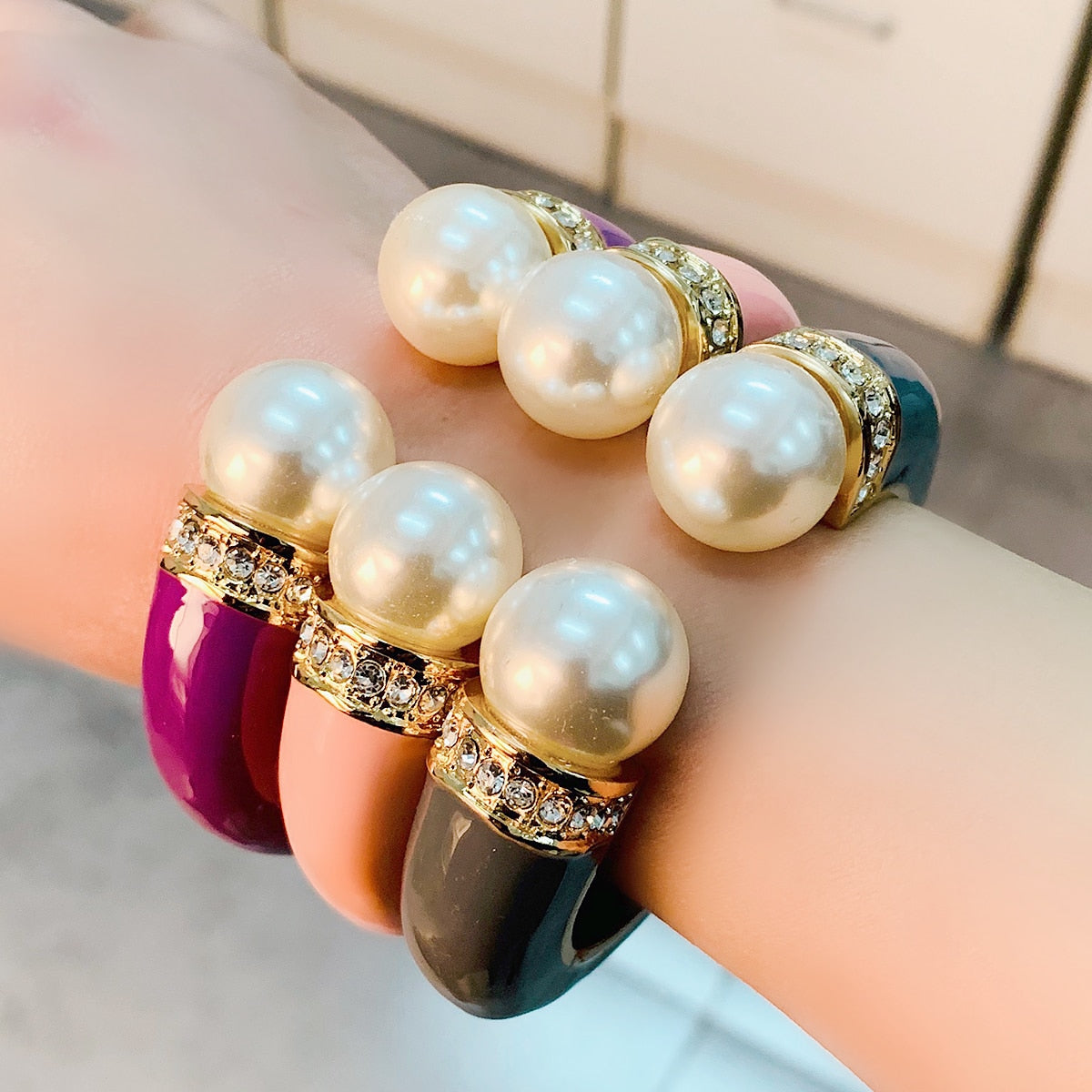 Tye Phun Double Pearl Bracelet