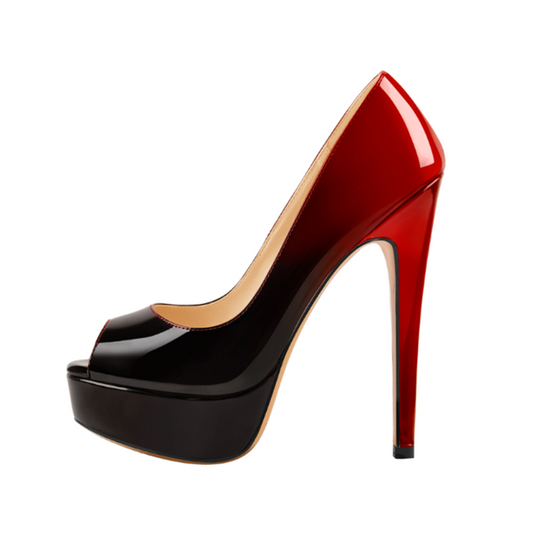 Peep Toe Platform Pumps
