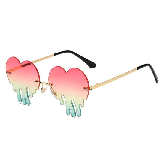 Rimless Heart Sunglasses