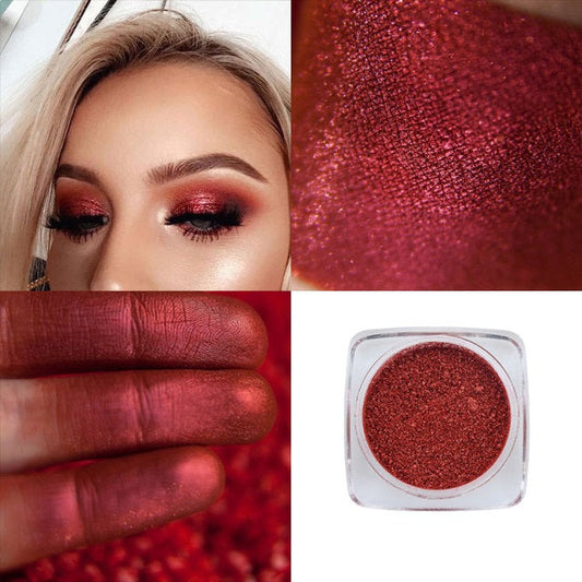 Red Shimmer Eye Shadow Powder