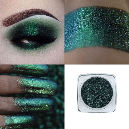 Peacock Green Shimmer Eye Shadow Powder
