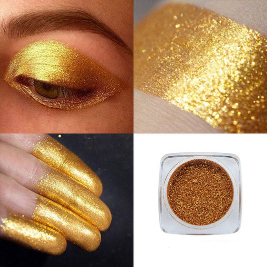 Golden Shimmer Eye Shadow Powder