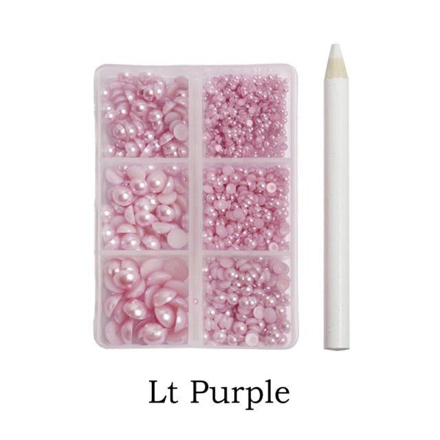 Lt Purple Mixed Size Rhinestones Set (1000 Pcs)