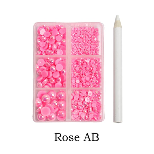 Rose Mixed Size Rhinestones Set (1000 Pcs)