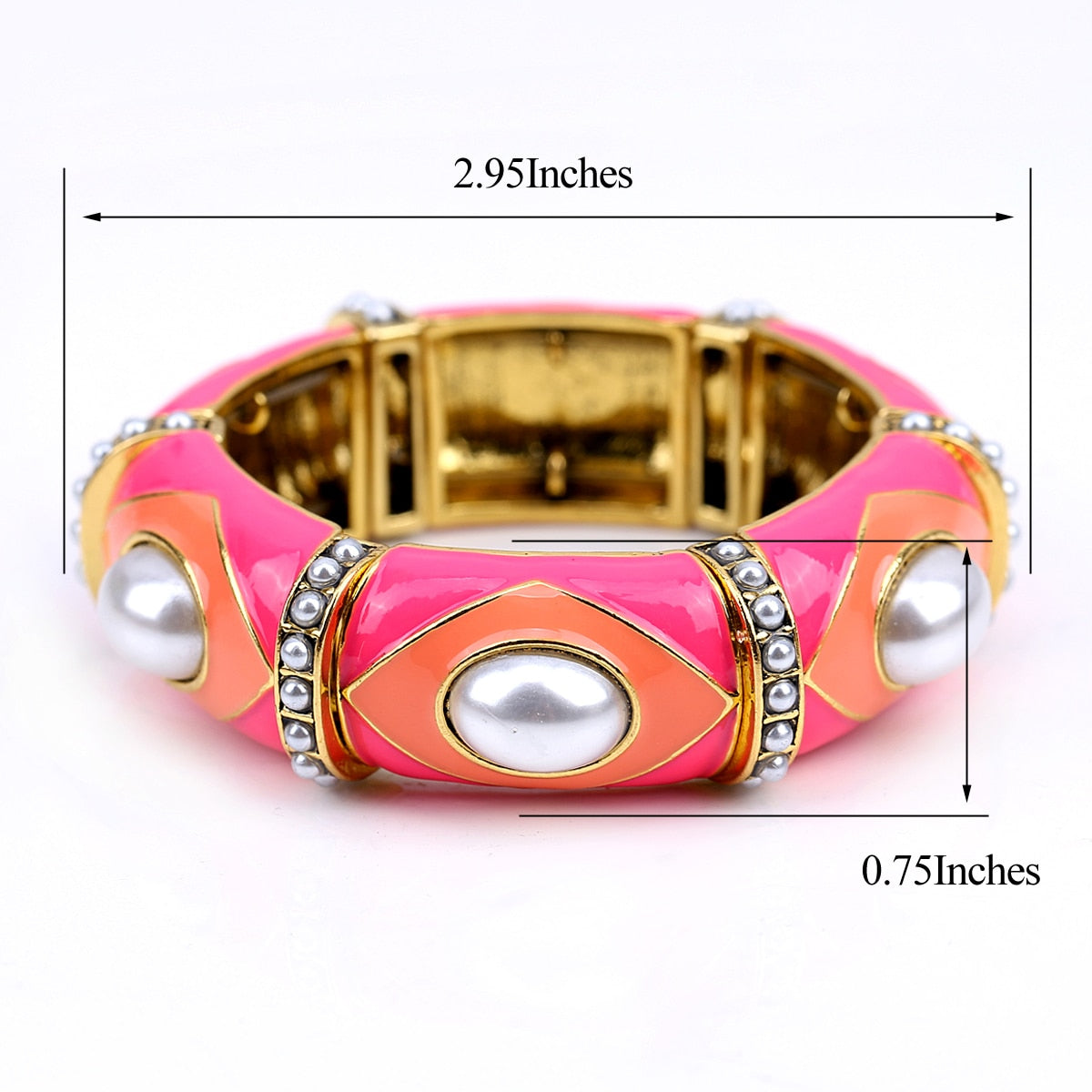 Satty Phection Pearl Bangle Bracelets