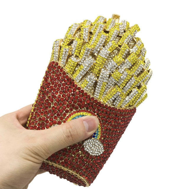 French Fries Crystal Clutch